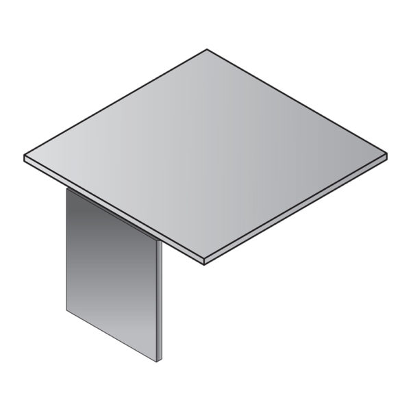 OFD-13738EXT Ultra Laminate Conference Table Extension, Fits on 10' or 12' Table